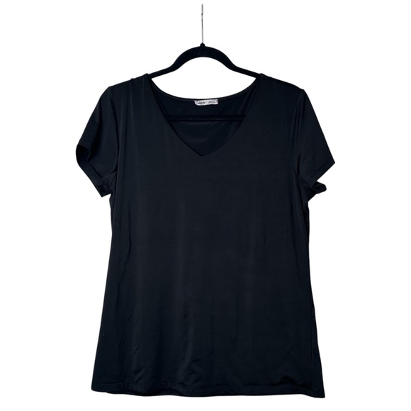 Maurices Edgely XL Black V-Neck Fitted Top - Picture 1 of 4